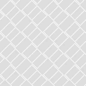 Diagonal rectangle Knitting seamless pattern design in light grey Stock Illustration