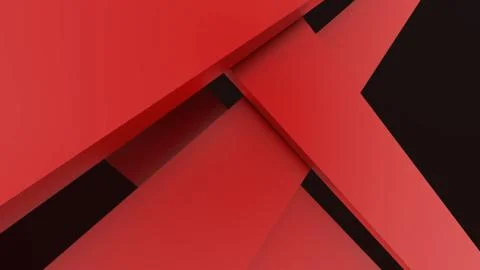 Diagonal red dynamic stripes on black background. Modern abstract 3d render b Fotos de archivo