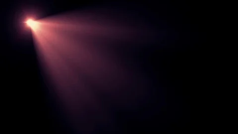 Diagonal red spotlight shine flicker lights optical lens flares shiny animation Stock Footage 84969069