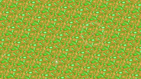 A diagonal repetitive pattern with green and golden shapes Stock Footage 330076039