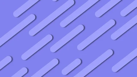 Diagonal Rounded Blue Lines Pattern with Soft Shadows on Periwinkle animati.. Stock Footage 321855003