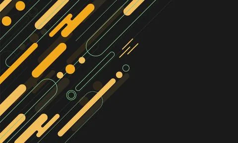 Diagonal rounded border line geometric dot spot pattern. Stock Illustration