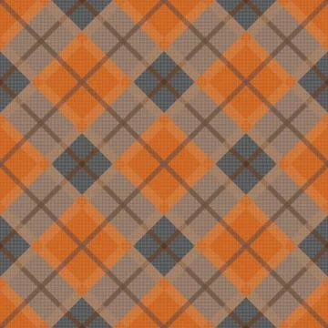 Diagonal seamless pattern in dim hues Stock Illustration