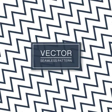 Diagonal seamless zigzag simple pattern - blue and white textile texture Illustration