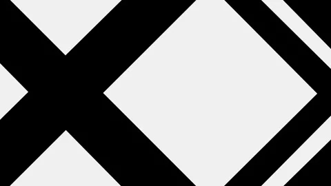 Diagonal Shape Morph Transition Animation. 4k seamless animation Stock Footage 306200111