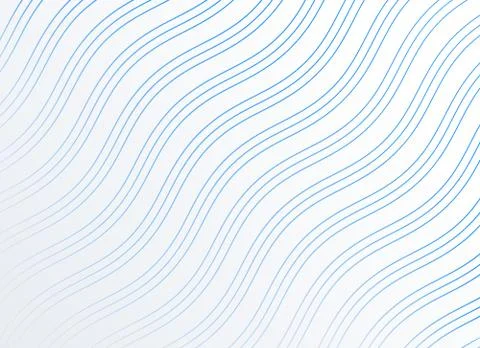 Diagonal smooth wavy lines pattern background Stock Illustration
