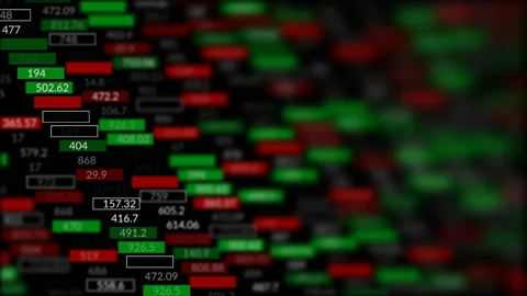 Diagonal span on the screen with quotes.Forex stock market index commodity Stock Footage 95156327