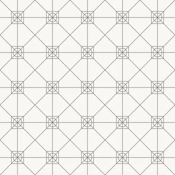 Diagonal square lattice pattern, seamless pattern in line design. square Illustrazione stock