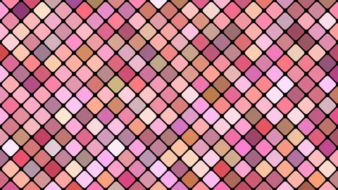 Diagonal square mosaic pattern background - seamless loop motion graphic Stock Footage 94101900