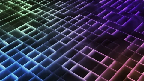 Diagonal square mosaic pattern background in multicolored colors Stock Footage 146770063