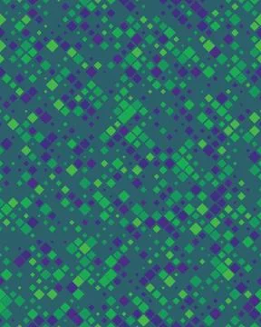 Diagonal square mosaic pattern Stock Illustration