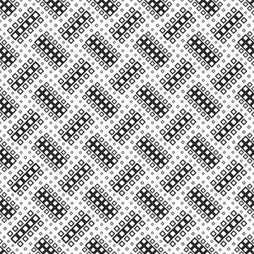 Diagonal square pattern background - abstract monochrome vector design 스톡 일러스트