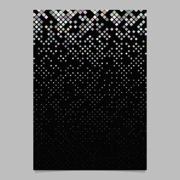 Diagonal square pattern brochure design - vector stationery background Illustrazione stock