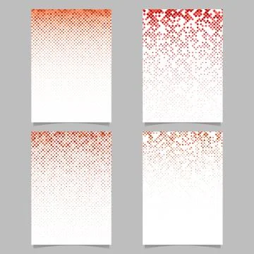 Diagonal square pattern brochure templates - vector document background set イラスト素材