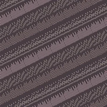 Diagonal stitches vector seamless purple pattern Stock Illustration