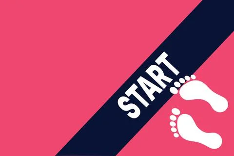Diagonal stripe cuts bold pink and navy background. Stock Illustration