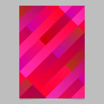 Diagonal stripe poster background template - abstract vector brochure Stock Illustration