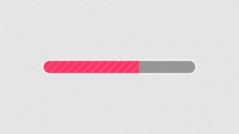 Diagonal Striped Loading Progress Bar Transparent Overlay Animation 動画素材 346156583