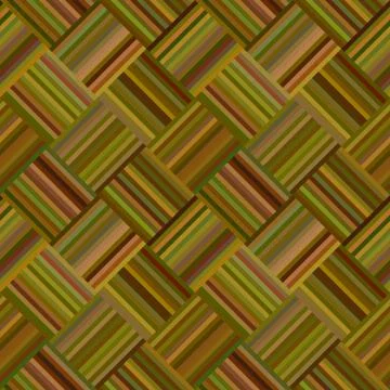 Diagonal striped mosaic pattern background - repeating graphic Stock Illustration