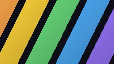 Diagonal striped pattern with orange, green, blue, and purple bands Stock Illustration
