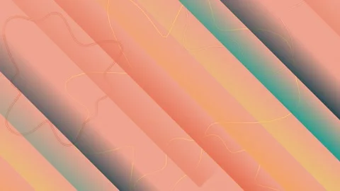 Diagonal stripes abstract video with gradient in teal and pink, overlaid with a Stock Footage 330530602