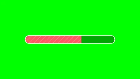 Diagonal Stripes Animated Progress Bar Green Screen Motion 動画素材 346968821