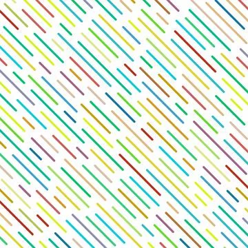 Diagonal stripes of different lengths and different colors. Stock Illustration