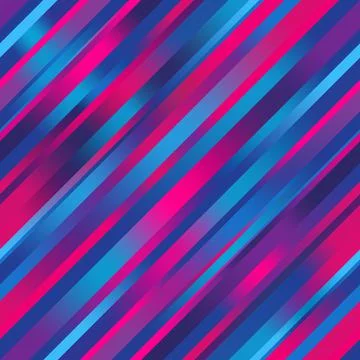 Diagonal stripes with gradient colors. Seamless reating pattern. Stock Illustration