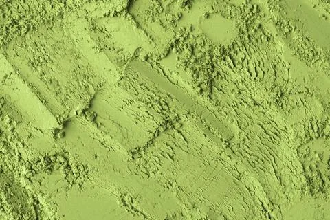 Diagonal strokes of matcha powder shape abstract square pattern, versatile Stock Photos
