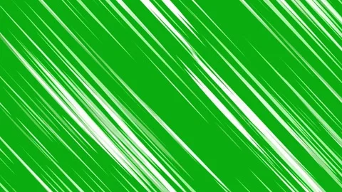 Diagonal thick white comic speed lines animated on green screen anime zoom Stock-Footage 335217992