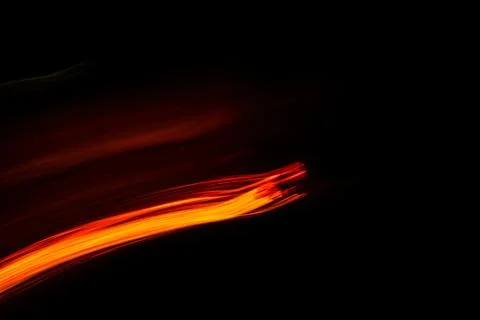 Diagonal trail of fire in the darkness Stock Illustration