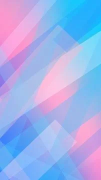 Diagonal translucent blocks blend blue and pink into a soft futuristic geom.. Stock Illustration