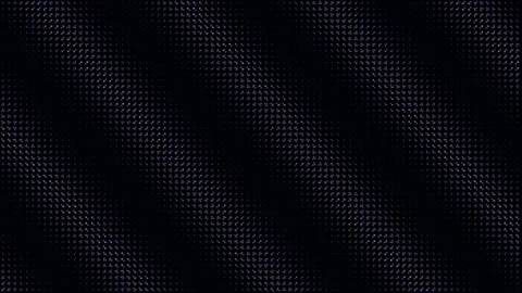 Diagonal waves of colorful LED pixels on a black screen Stock Footage 335938215