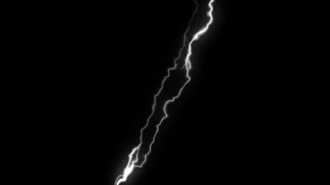 Diagonal white lightning bolt or electricity streak Stock Footage 319462122