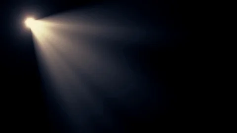 Diagonal white spotlight shine flicker lights optical lens flares shiny Stock Footage 84968986