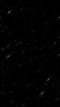 Diagonal white star trails on black night sky Stock Illustration