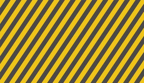 Diagonal Yellow And Black Caution Stripes Background Pattern For Warning An.. Stock Illustration
