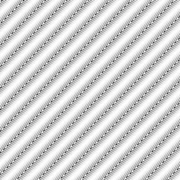 Diagonal zigzag lines with gradient fills. Abstract vector Illustrazione stock
