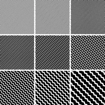 Diagonal zigzag stripes line pattern, vector network patterns with diagonal Stock Illustration