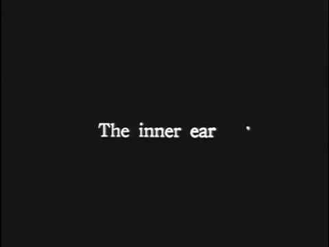 A diagram and function of the inner ear in the 1920s. Stock Footage 74936015
