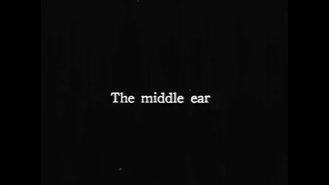 A diagram and function of the middle ear in the 1920s. Stock Footage 89779588