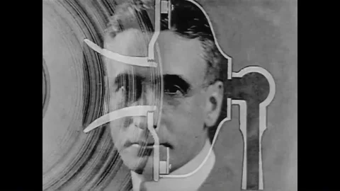 A diagram and function of the outer ear in the 1920s. Stock Footage 89767735