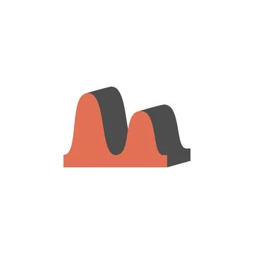 Diagram with areas icon. Element of colored charts and diagrams for mobile Stock Illustration
