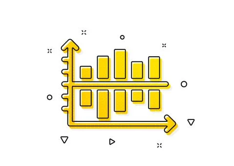 Diagram chart icon. Column graph sign. Vector Stock Illustration