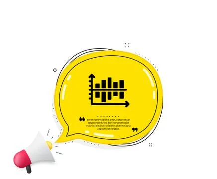 Diagram chart icon. Column graph sign. Vector Stock Illustration