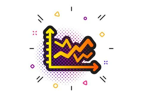 Diagram chart icon. Presentation graph sign. Vector Illustrazione stock