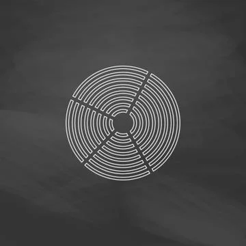 Diagram computer symbol Illustrazione stock