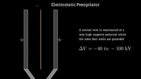 Diagram of an Electrostatic Precipitator Vidéo 337061537