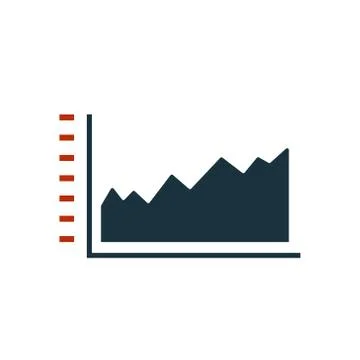 Diagram icon. Creative symbol in two colors. Pixel perfect diagram icon for web Stock Illustration