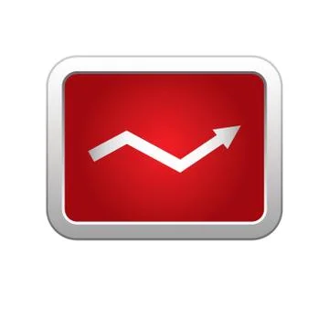 Diagram icon red Stock Illustration